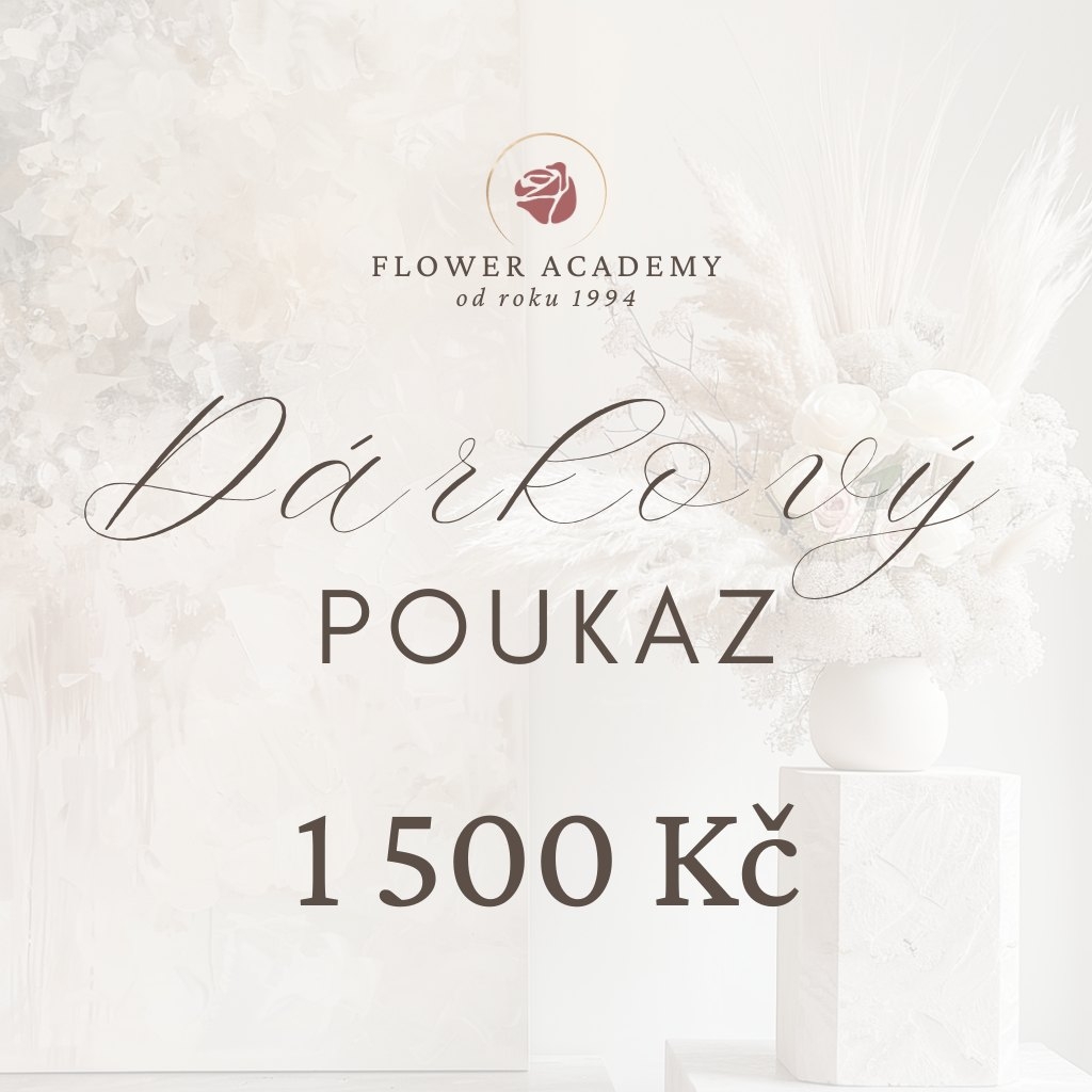 Dárkový poukaz v hodnotě 1500 Kč