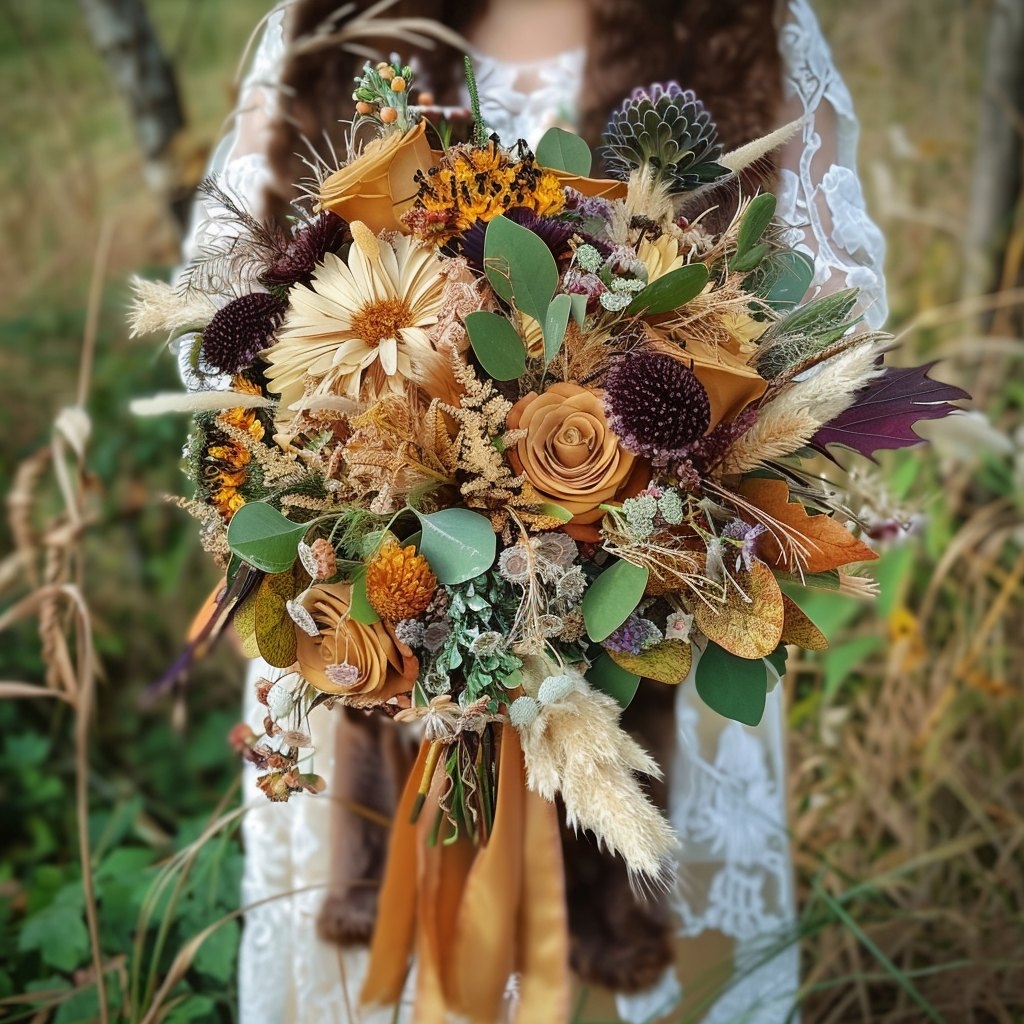 Boho svatební kytice, Ostrava, 9. 5. 2024