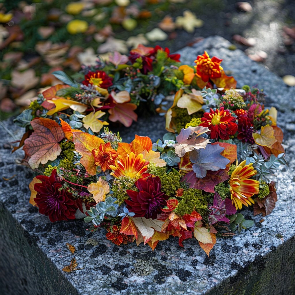 Dušičková dekorace, Ostrava, 25. 10. 2024