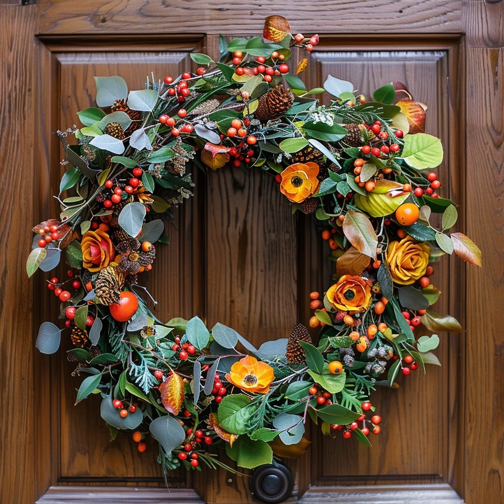 Podzimní věnec na dveře, Ostrava, 24. 9. 2024