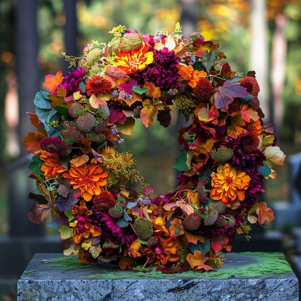 Dušičková dekorace, Ostrava, 25. 10. 2024