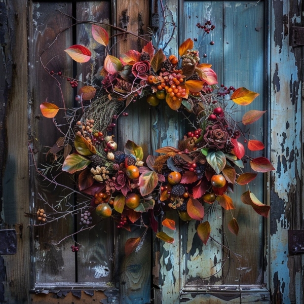 Podzimní věnec na dveře, Ostrava, 24. 9. 2024