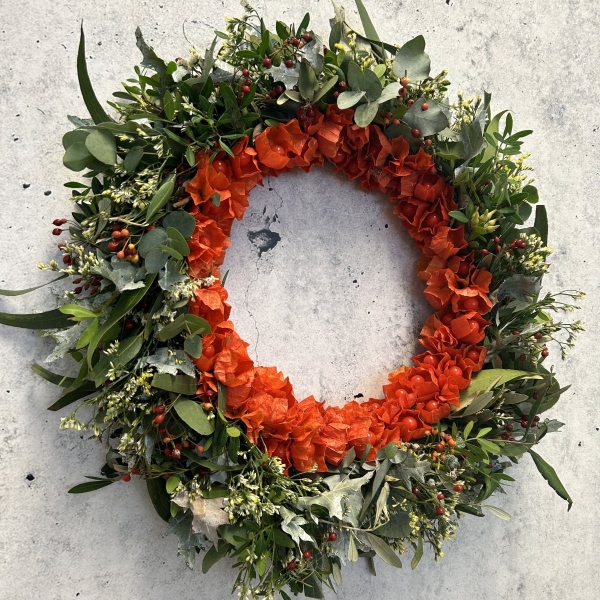 Podzimní věnec na dveře, Ostrava, 24. 9. 2024