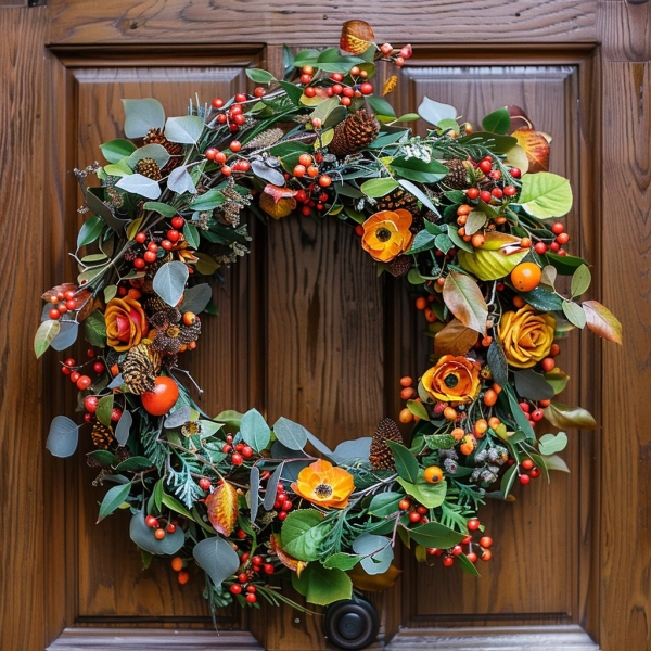 Podzimní věnec na dveře, Ostrava, 24. 9. 2024