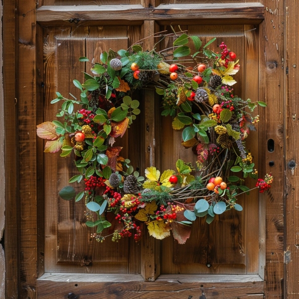 Podzimní věnec na dveře, Ostrava, 24. 9. 2024