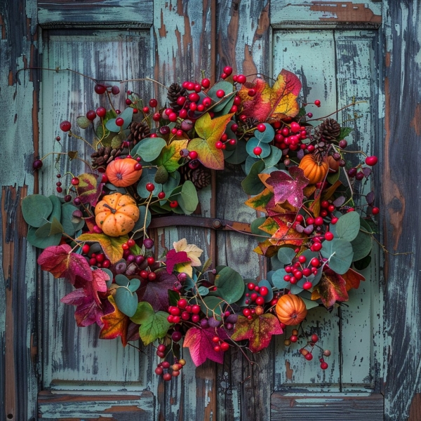 Podzimní věnec na dveře, Ostrava, 24. 9. 2024
