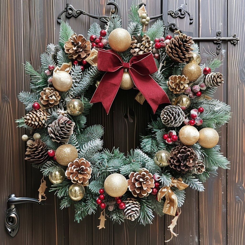 Vánoční věnec na dveře, Ostrava, 28. 11. 2024