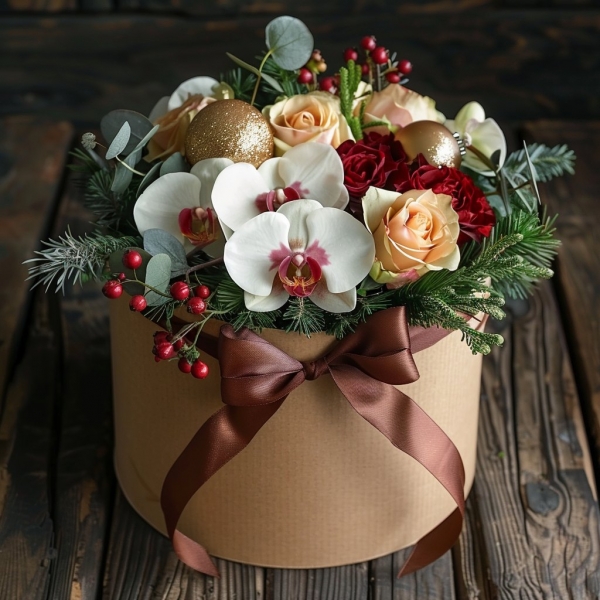 Vánoční flower box, Ostrava, 19. 12. 2024