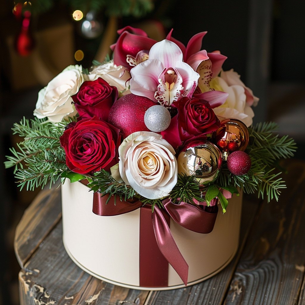 Vánoční flower box, Ostrava, 19. 12. 2024