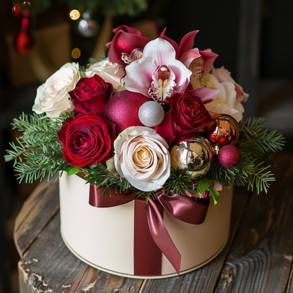 Vánoční flower box, Ostrava, 19. 12. 2024