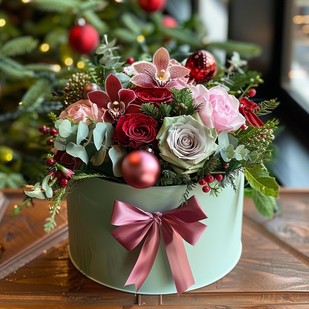 Vánoční flower box, Ostrava, 19. 12. 2024