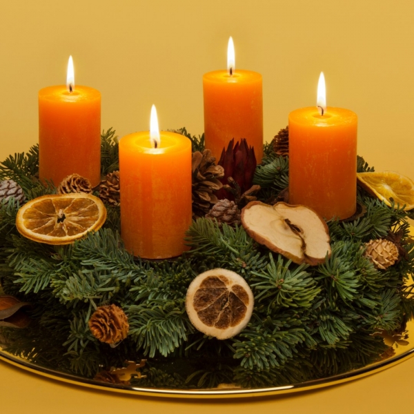 Adventní dekorace na stůl, Ostrava, 29. 11. 2024