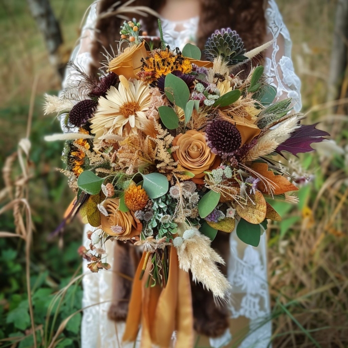 Boho svatební kytice, Brno, 2. 10. 2026