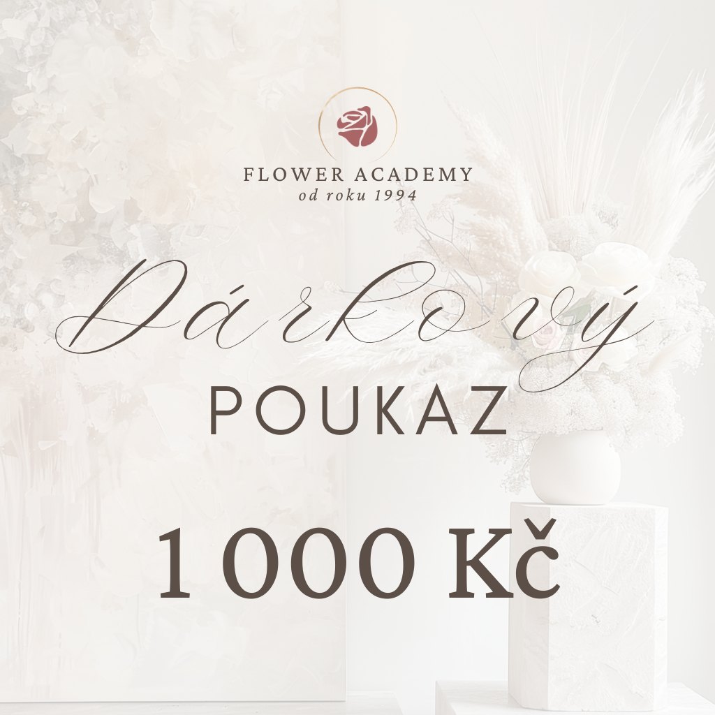 Dárkový poukaz v hodnotě 1000 Kč