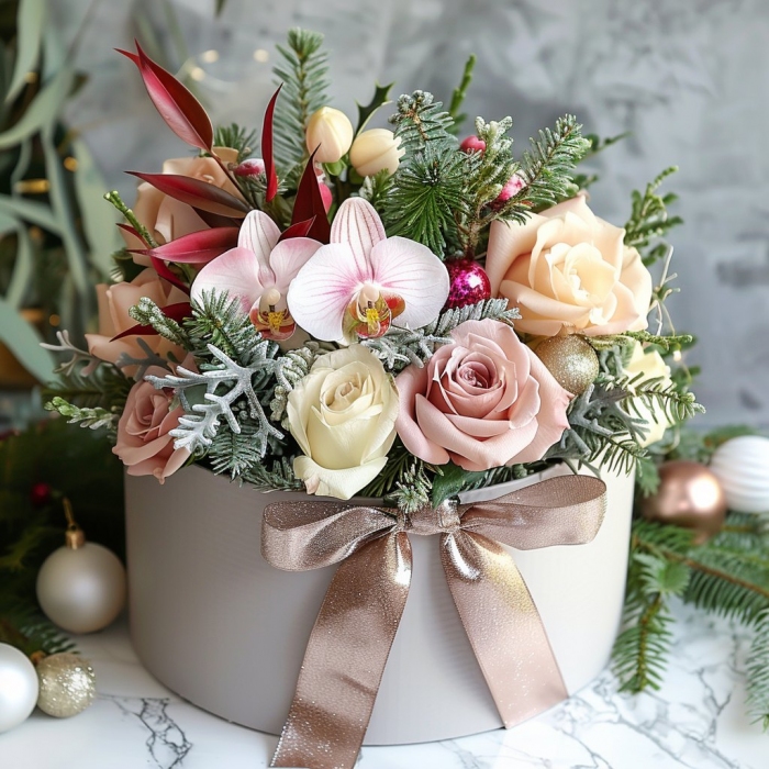 Vánoční flower box, Ostrava, 19. 12. 2025